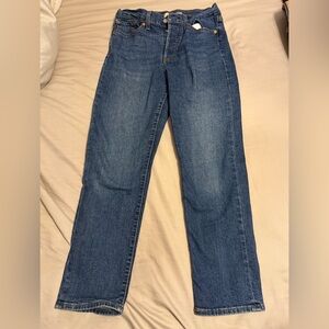 Levi Blue Denim Wedgie Straight Jeans